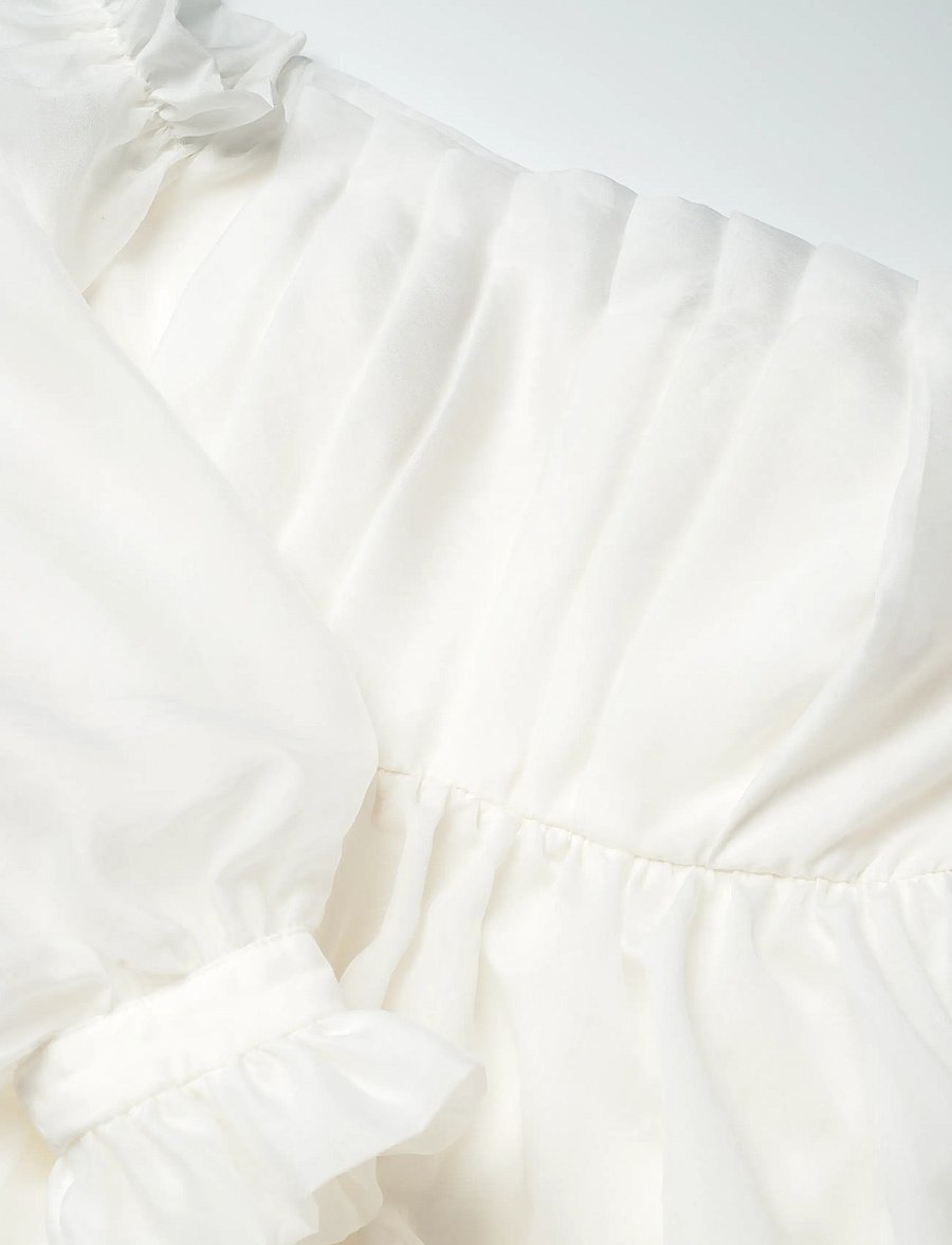 Malina - Amelia off-the-shoulder organza bridal gown - abendkleider - ivory - 2