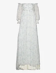 Malina - Amelia off-the-shoulder organza bridal gown - festkläder till outletpriser - soft floral ivory - 0