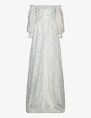 Malina - Amelia off-the-shoulder organza bridal gown - festmode zu outlet-preisen - soft floral ivory - 1