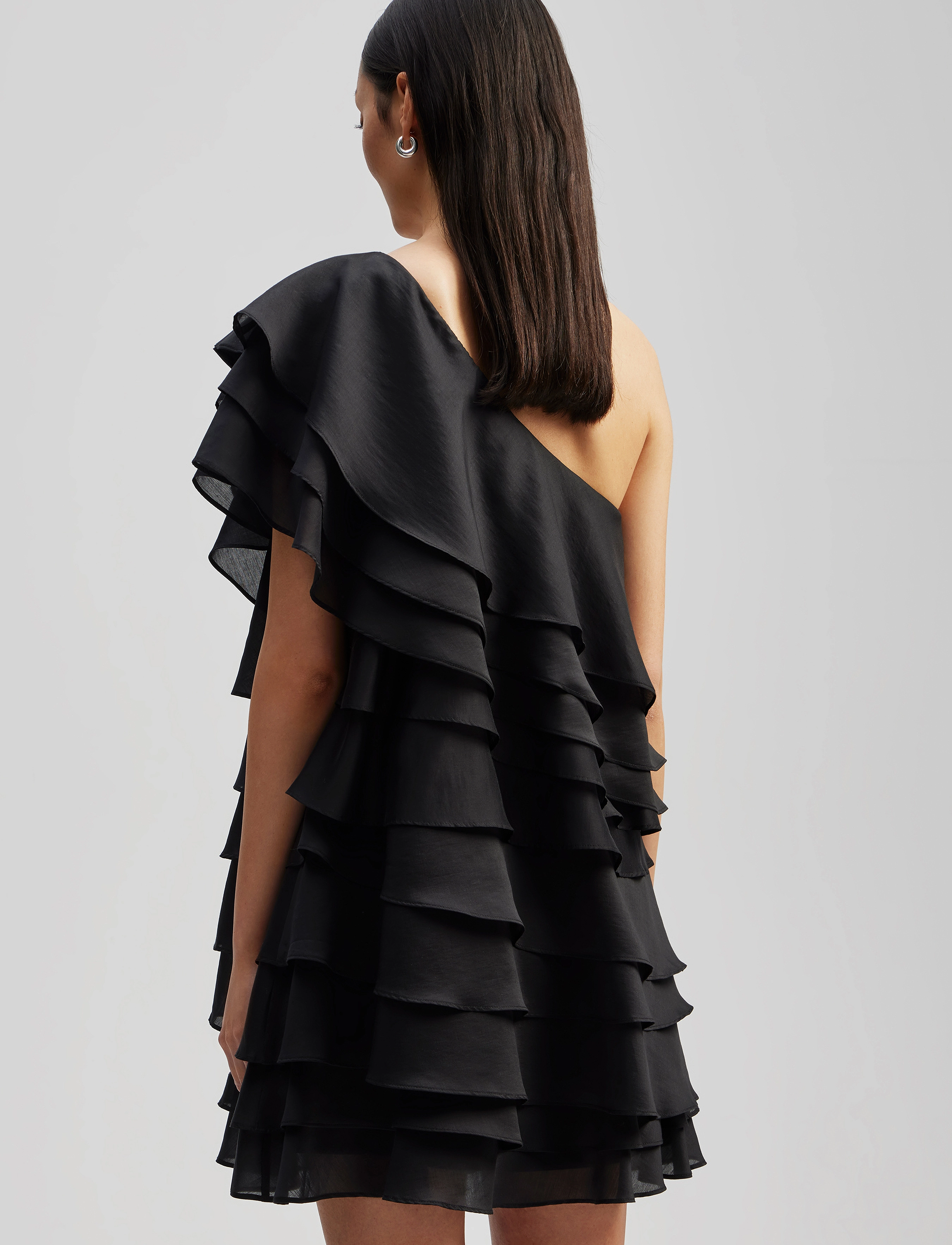 Malina - Amie one-shoulder mini dress - cocktailkjoler - black - 3