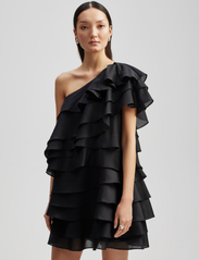 Malina - Amie one-shoulder mini dress - festtøj til outletpriser - black - 4