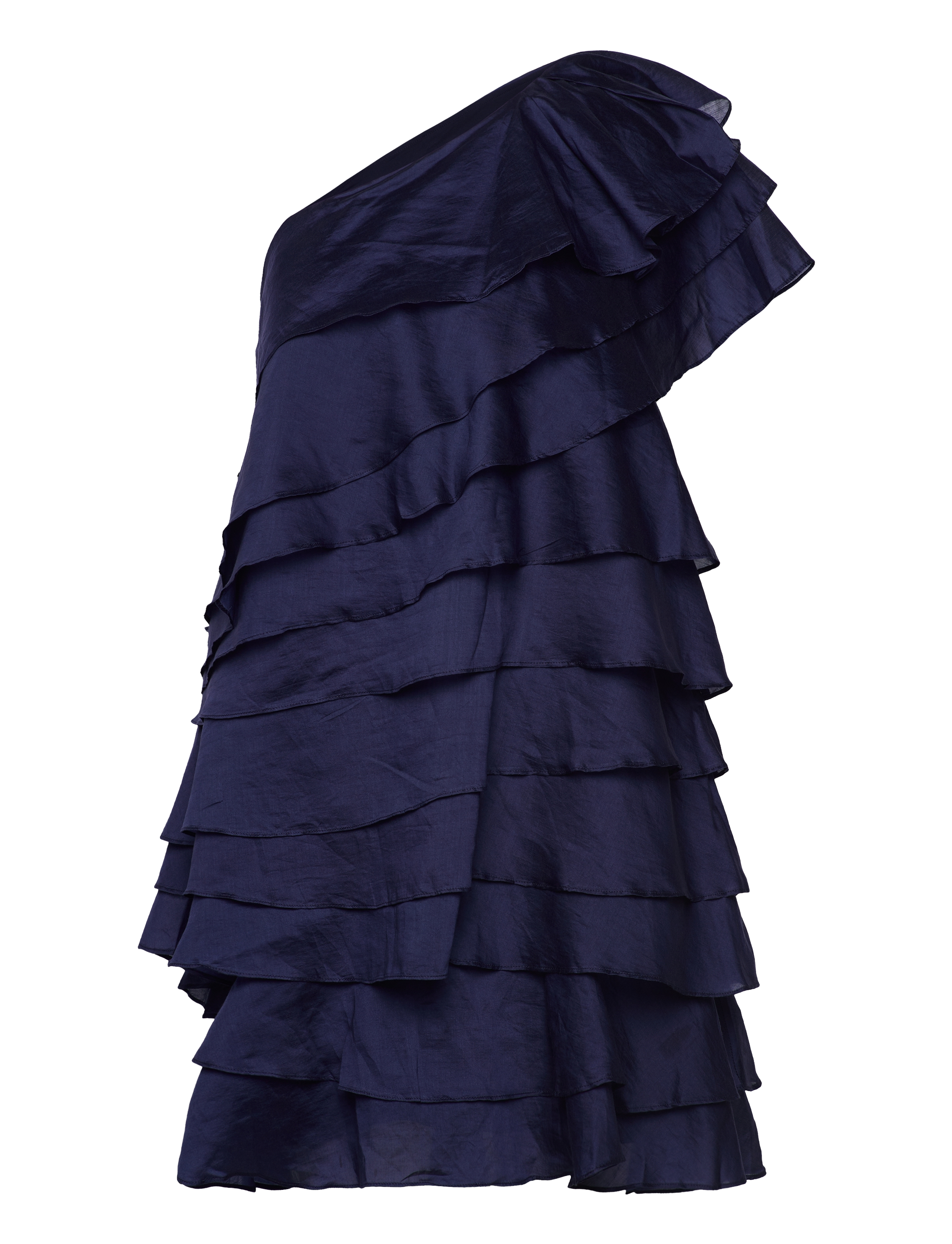 Amie one-shoulder mini dress - INDIGO