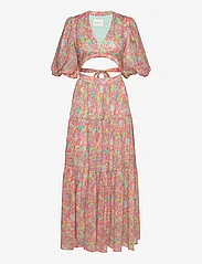 Malina - Sienna maxi dress cut out details - juhlamuotia outlet-hintaan - peony - 0