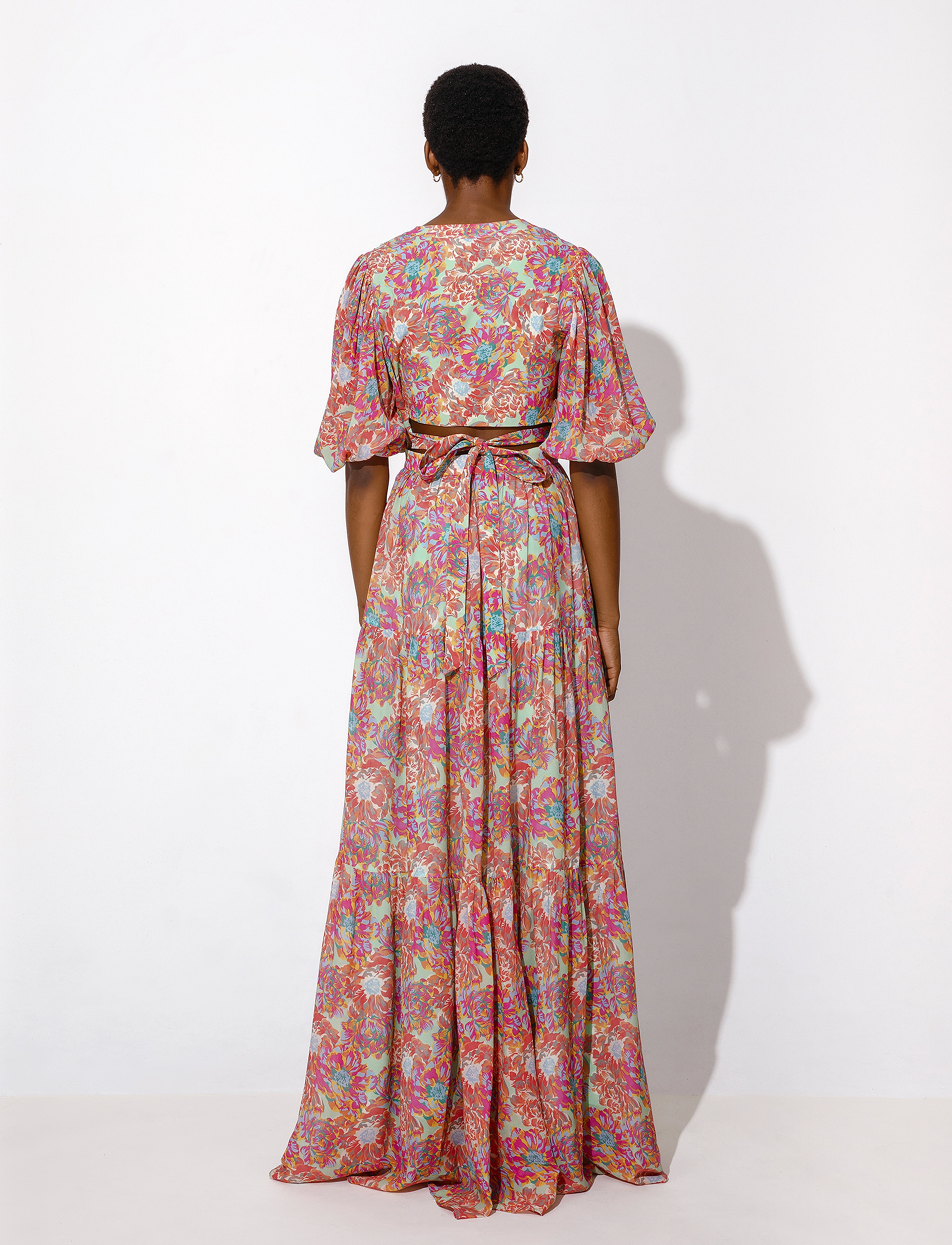 Malina - Sienna maxi dress cut out details - peony - 4
