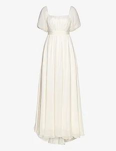 Lowa off-the-shoulder chiffon bridal gown, By Malina