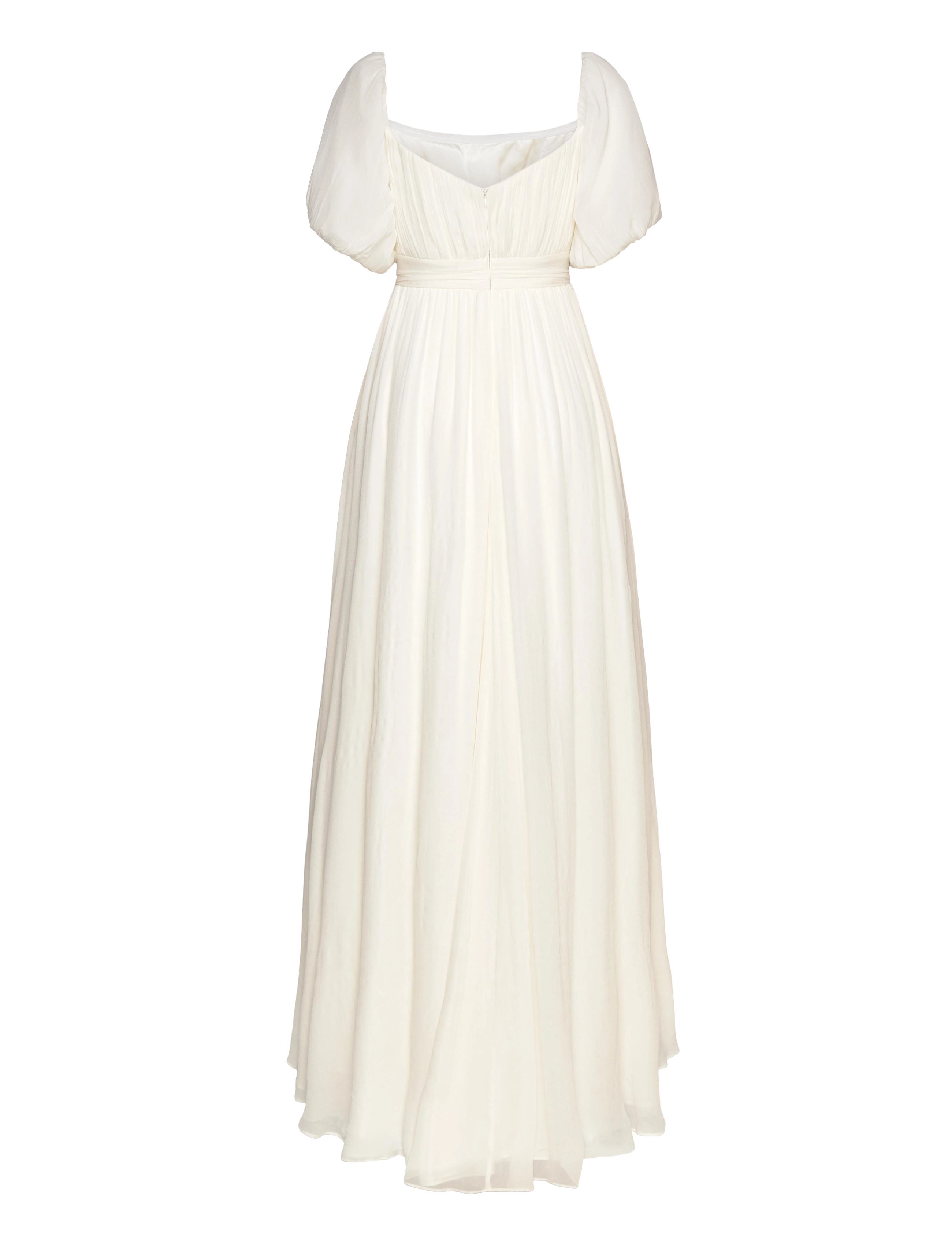 Malina - Lowa off-the-shoulder chiffon bridal gown - ivory - 1