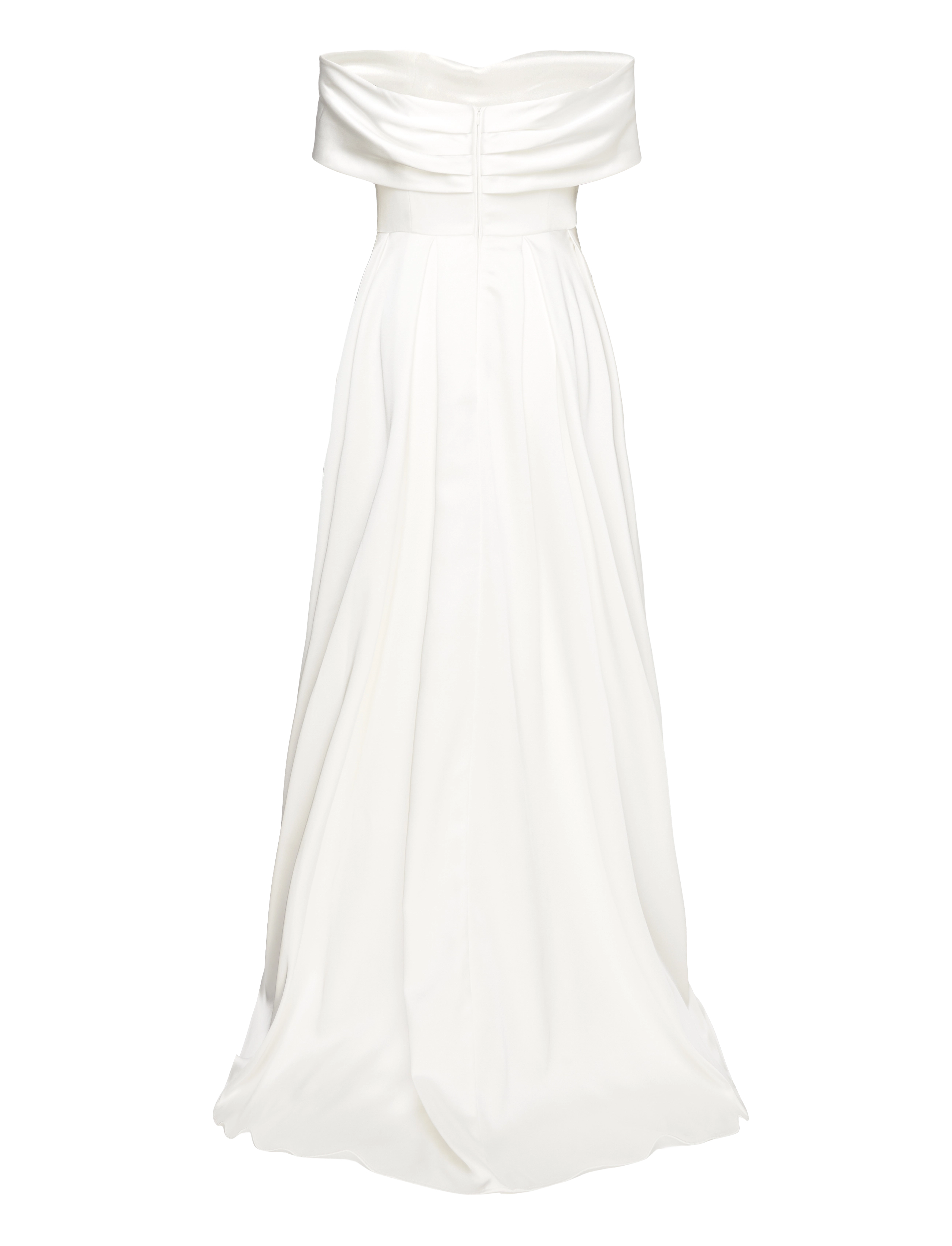 Malina - Mila off-the-shoulder slit bridal gown - brautkleider - ivory - 2