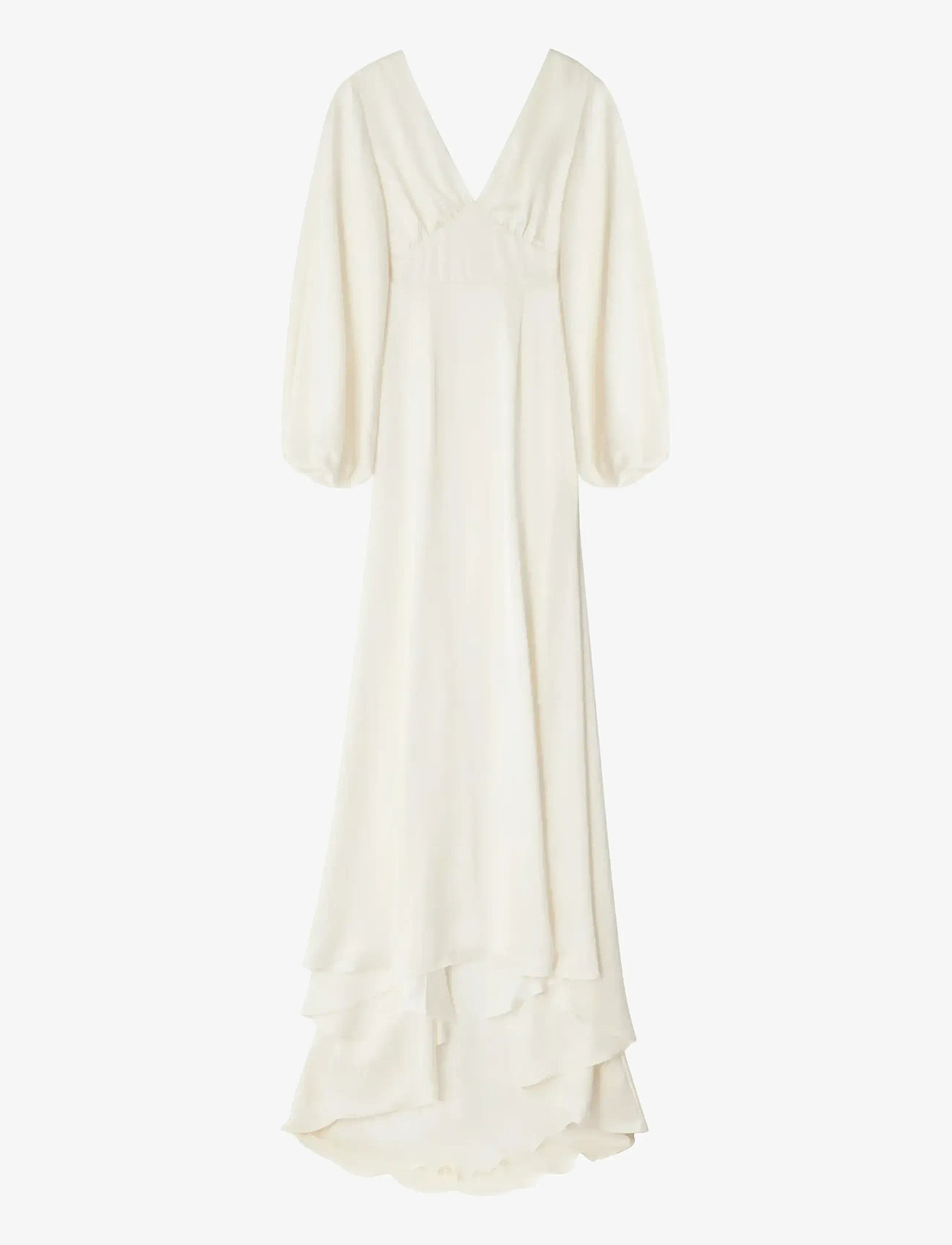 Malina - Addie balloon sleeve v-neck bridal gown - brautkleider - cream - 2