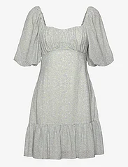 Malina - Adeline draped mini dress - ballīšu apģērbs par outlet cenām - floral mist violet - 0
