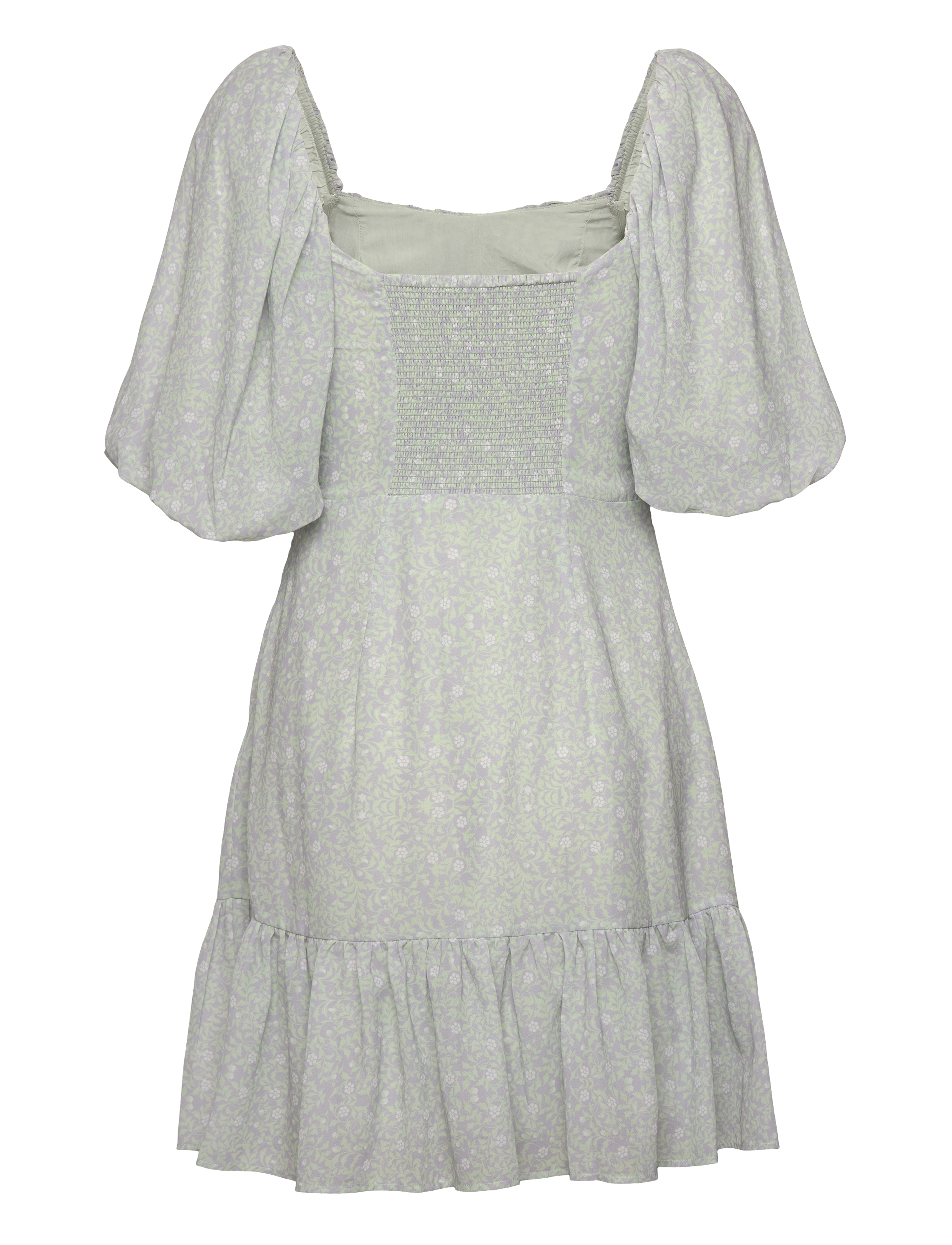 Malina - Adeline draped mini dress - floral mist violet - 2