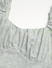 Malina - Adeline draped mini dress - ballīšu apģērbs par outlet cenām - floral mist violet - 5