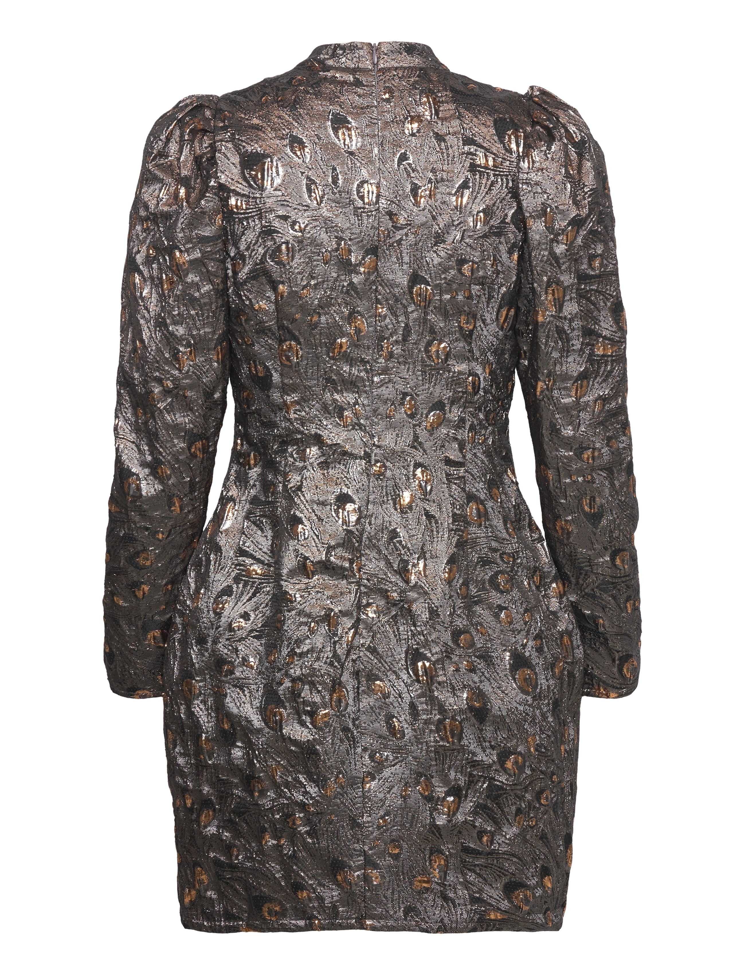 Malina - Catalina polo neck mini dress - festmode zu outlet-preisen - metallic smoke - 2