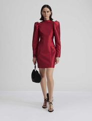 Malina - Catalina polo neck mini dress - odzież imprezowa w cenach outletowych - red - 2