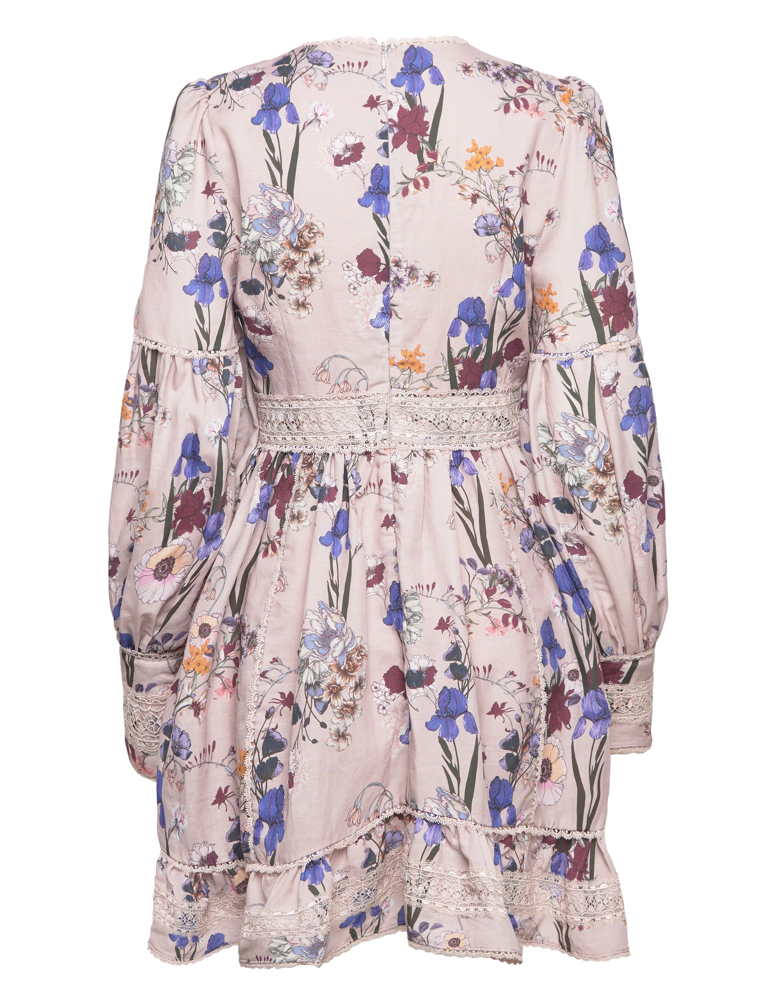 Malina - Taylor silk blend detailed mini dress - sommerkjoler - fall blooms - 2