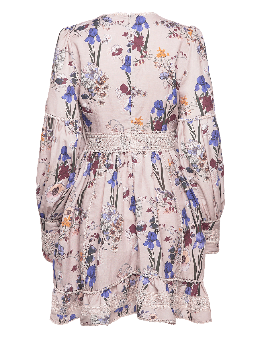 Malina - Taylor silk blend detailed mini dress - sommerkleider - fall blooms - 2