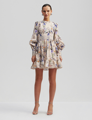 Malina - Taylor silk blend detailed mini dress - summer dresses - fall blooms - 2