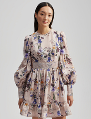 Malina - Taylor silk blend detailed mini dress - sommerkjoler - fall blooms - 4