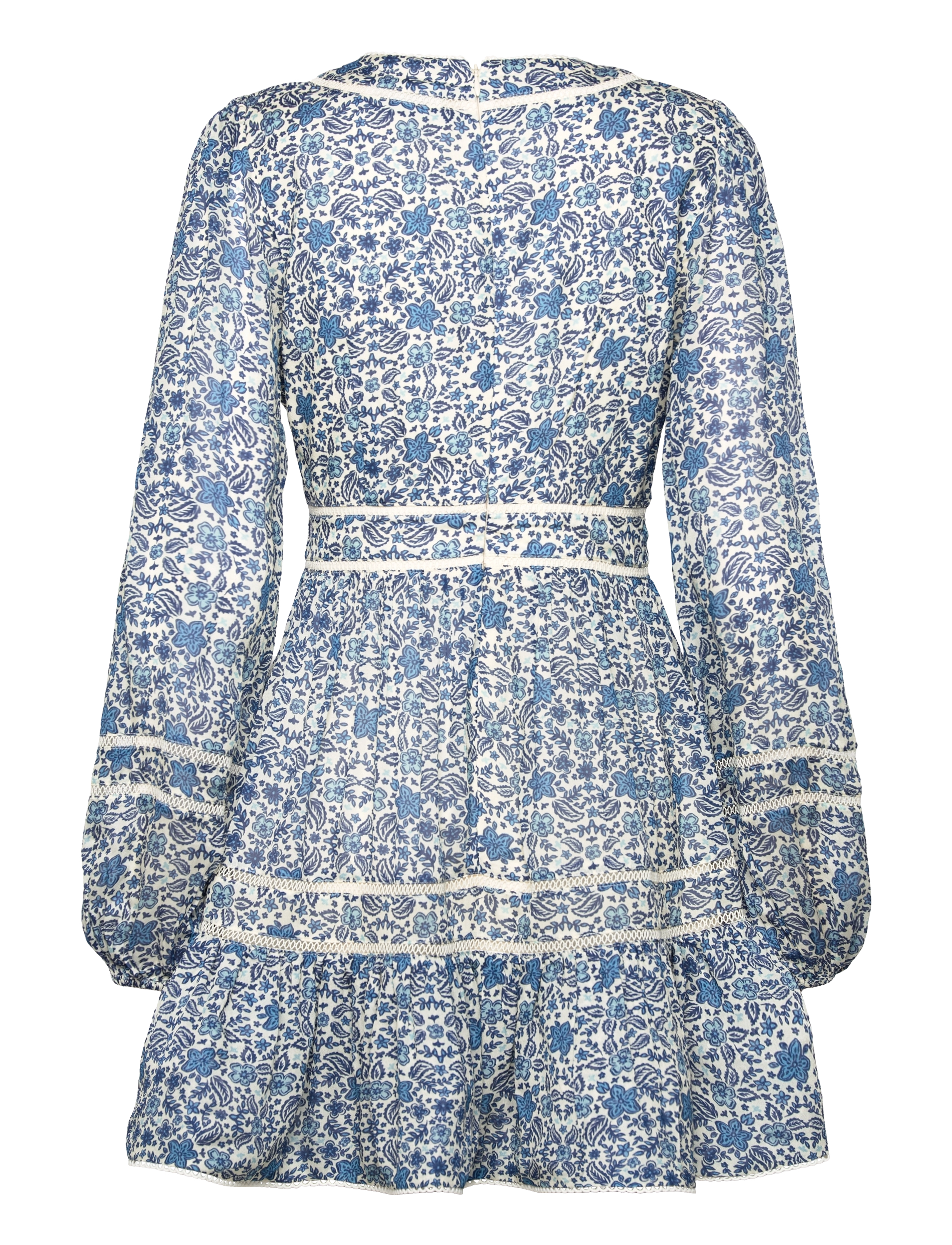 Malina - Ariella printed ruffled mini dress - coastal florals - 2