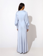 Malina - Alize long sleeved satin maxi dress - maxi dresses - sky blue - 4