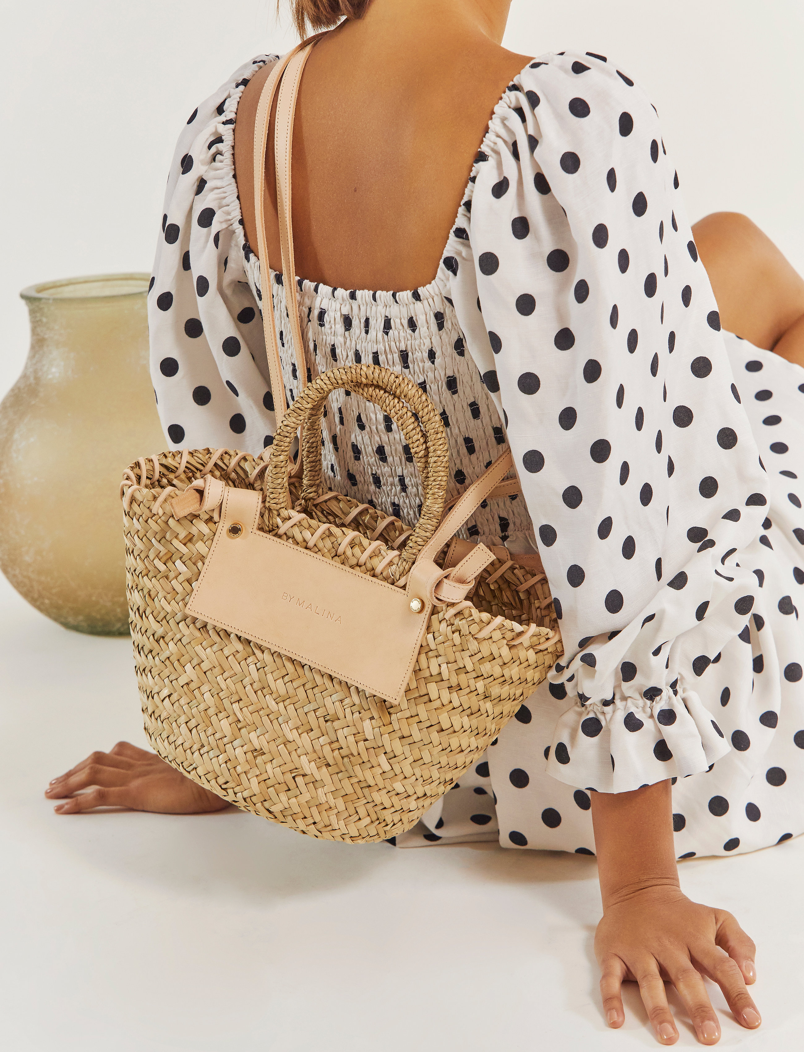 By Malina - Nadine dress - polka-dot cream - 4