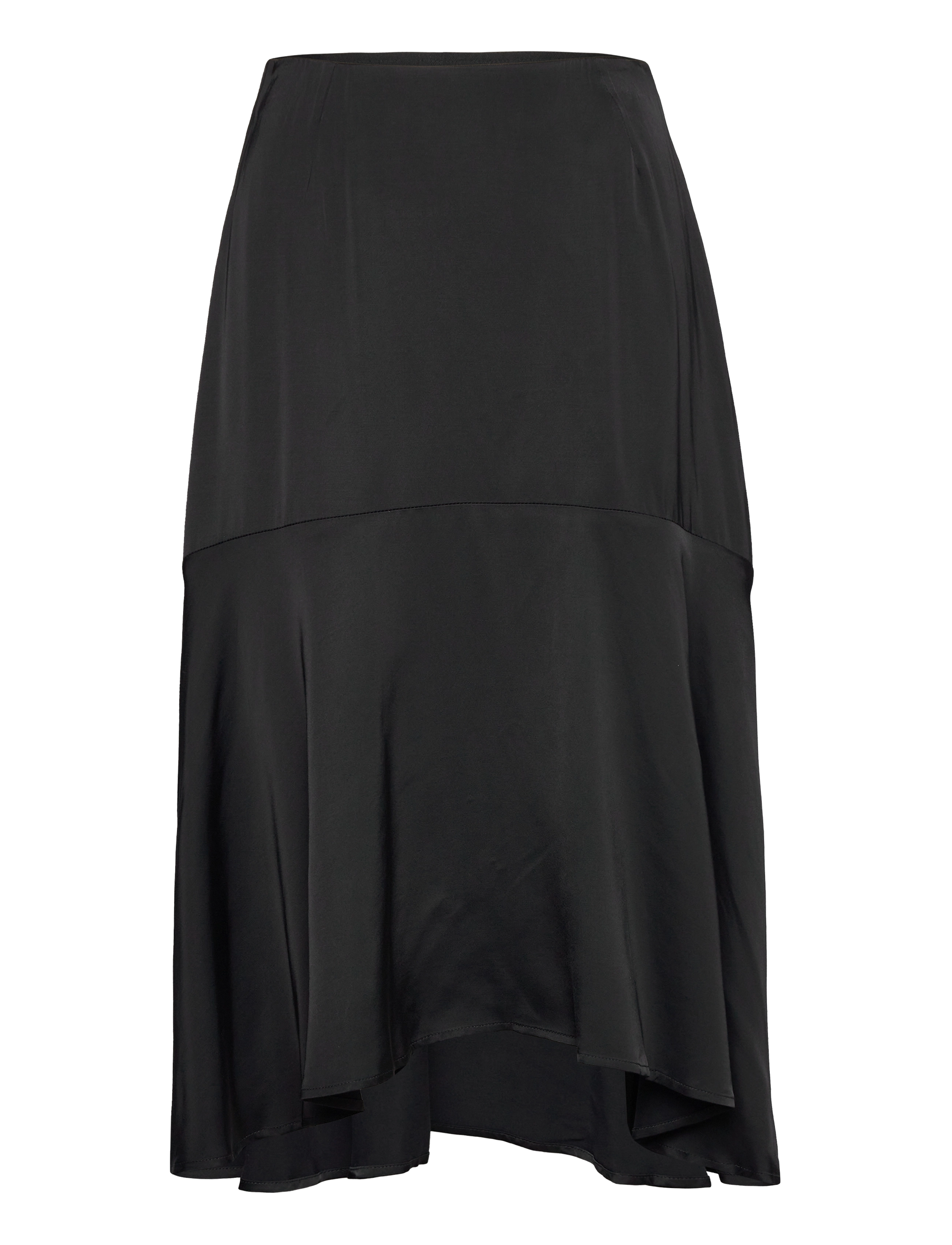 MALINA Bonnie Midi Rock With Frill Schwarz - XS - Damen