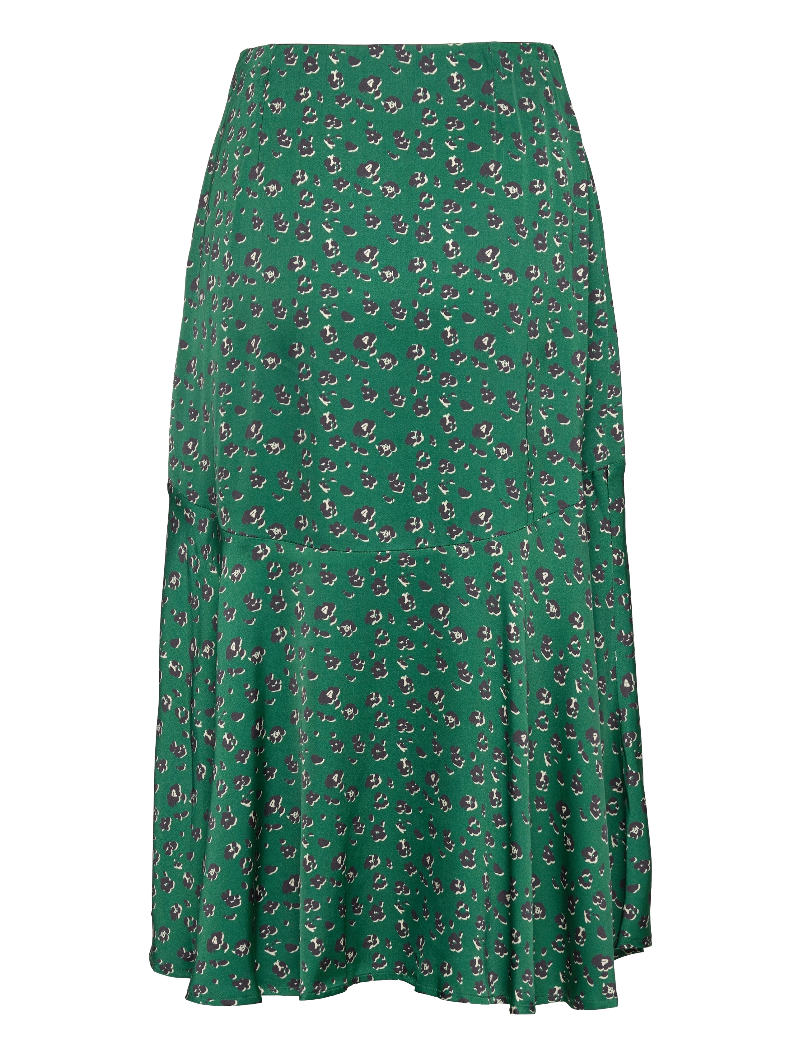 Malina - Bonnie midi skirt with frill - midi kjolar - green leo - 2
