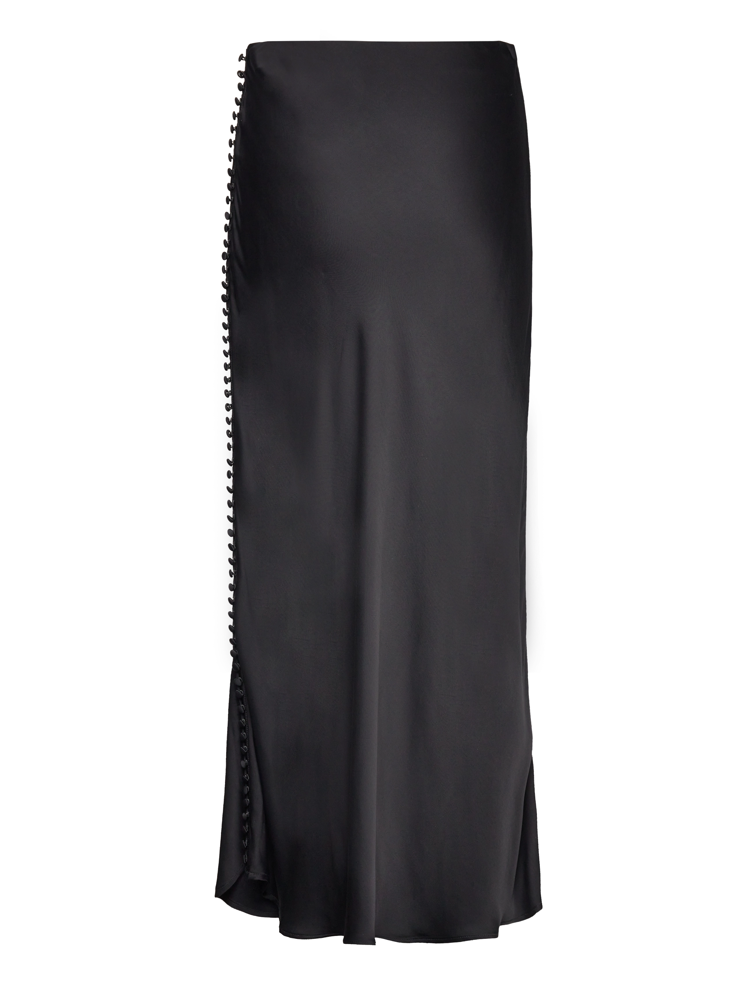 Malina - Adaline button slip maxi skirt - black - 1