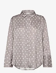 Malina - Emily printed satin shirt - langermede bluser - astra - 0