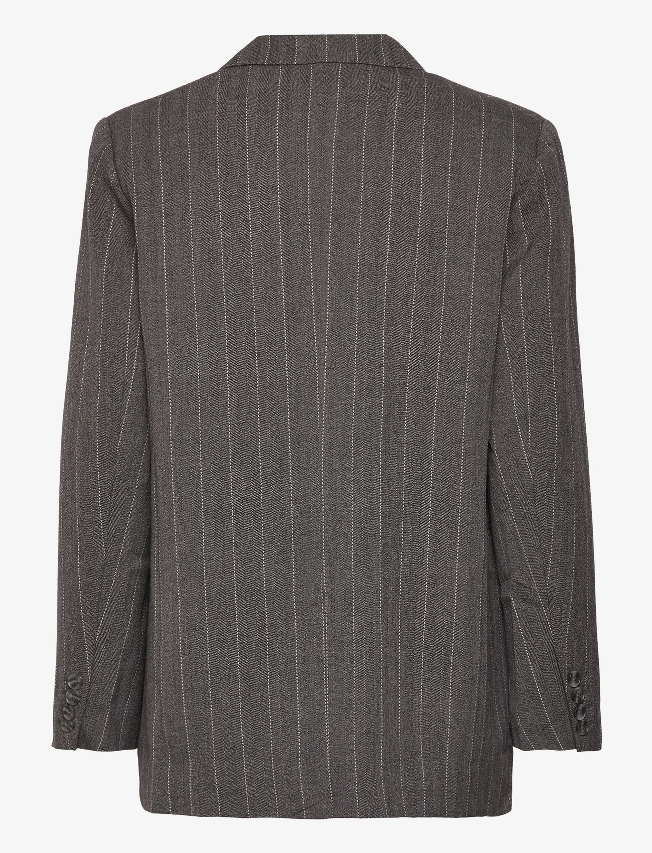 Malina - Ariana tailored fringe blazer - festmode zu outlet-preisen - grey pinstripe - 1