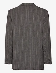 Malina - Ariana tailored fringe blazer - enkeltspente blazere - grey pinstripe - 2
