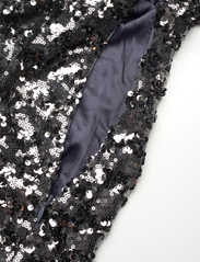 Malina - Alexandra balloon sleeve sequin mini dress - festkläder till outletpriser - smoke - 7