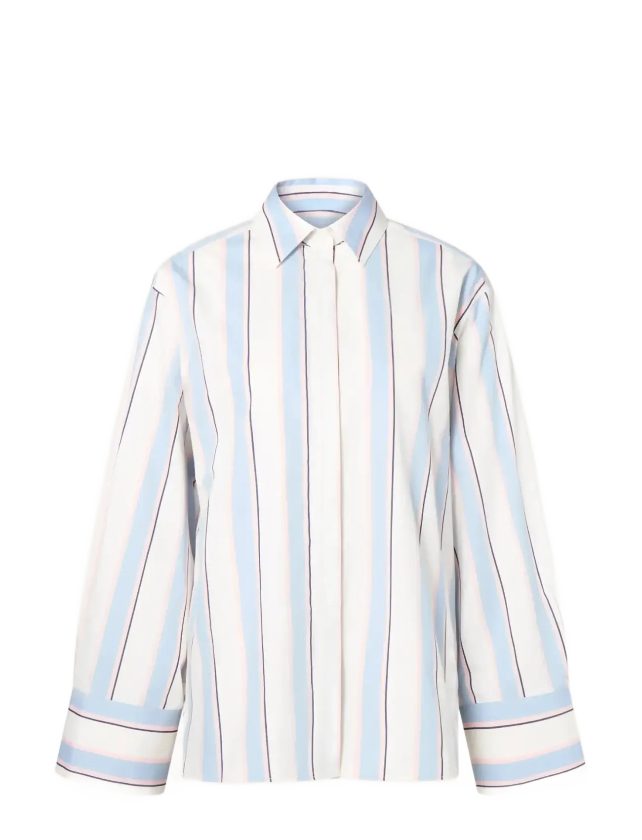 MALINA Klassisch Poplin Shirt Blau - XS - Damen