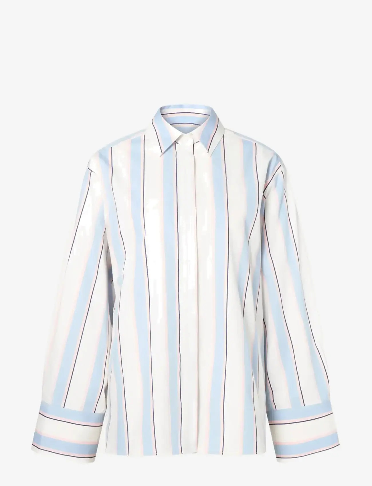 Malina - Classic Poplin Shirt - jeanshemden - sky blue stripe - 1