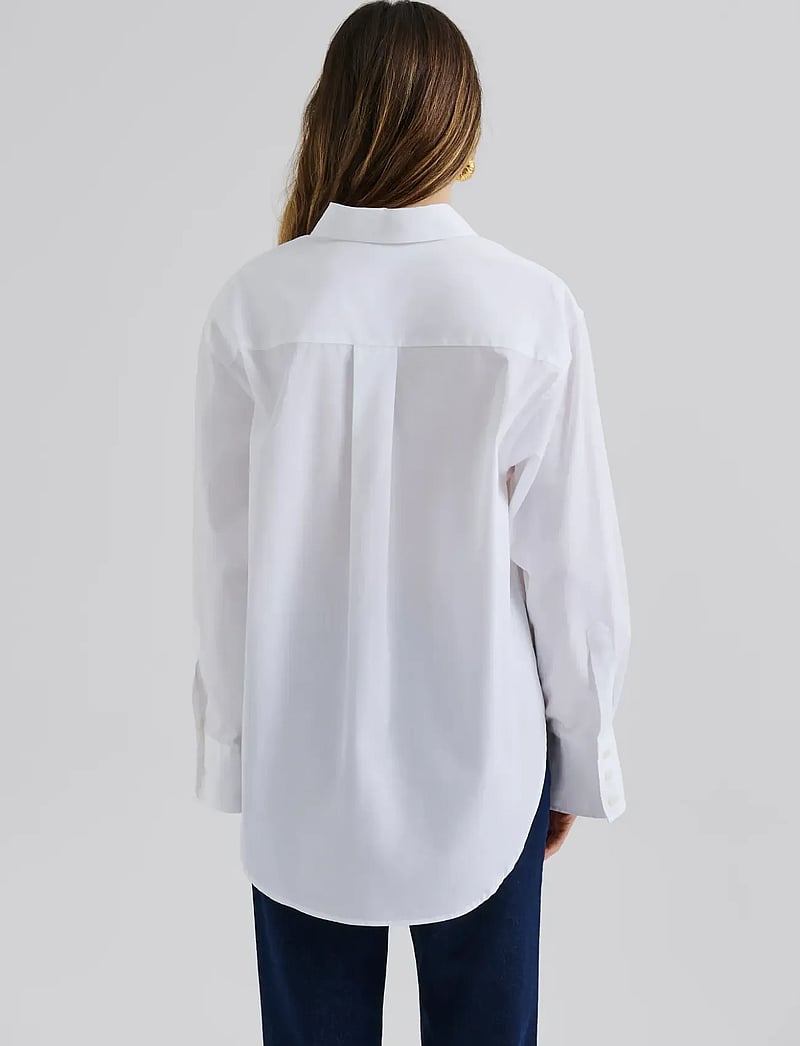 Malina - Classic Poplin Shirt - jeansowe koszule - white - 3