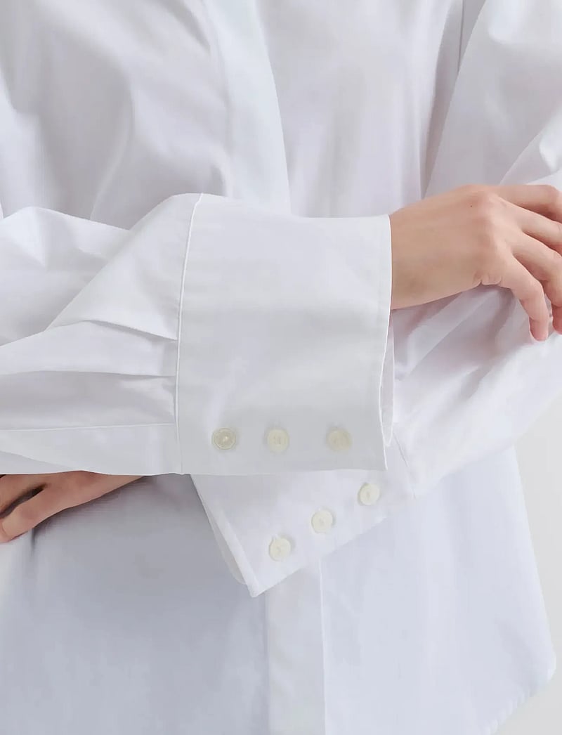 Malina - Classic Poplin Shirt - jeansowe koszule - white - 5