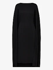 Malina - Norah cape detail midi dress - peoriided outlet-hindadega - black - 0