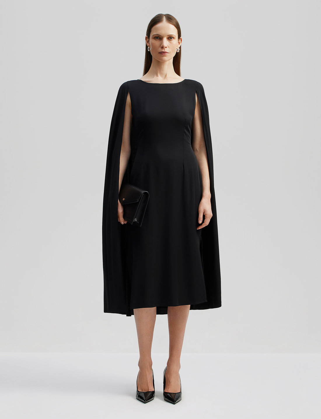 Cape shop dress midi