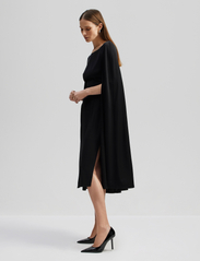 Malina - Norah cape detail midi dress - peoriided outlet-hindadega - black - 5