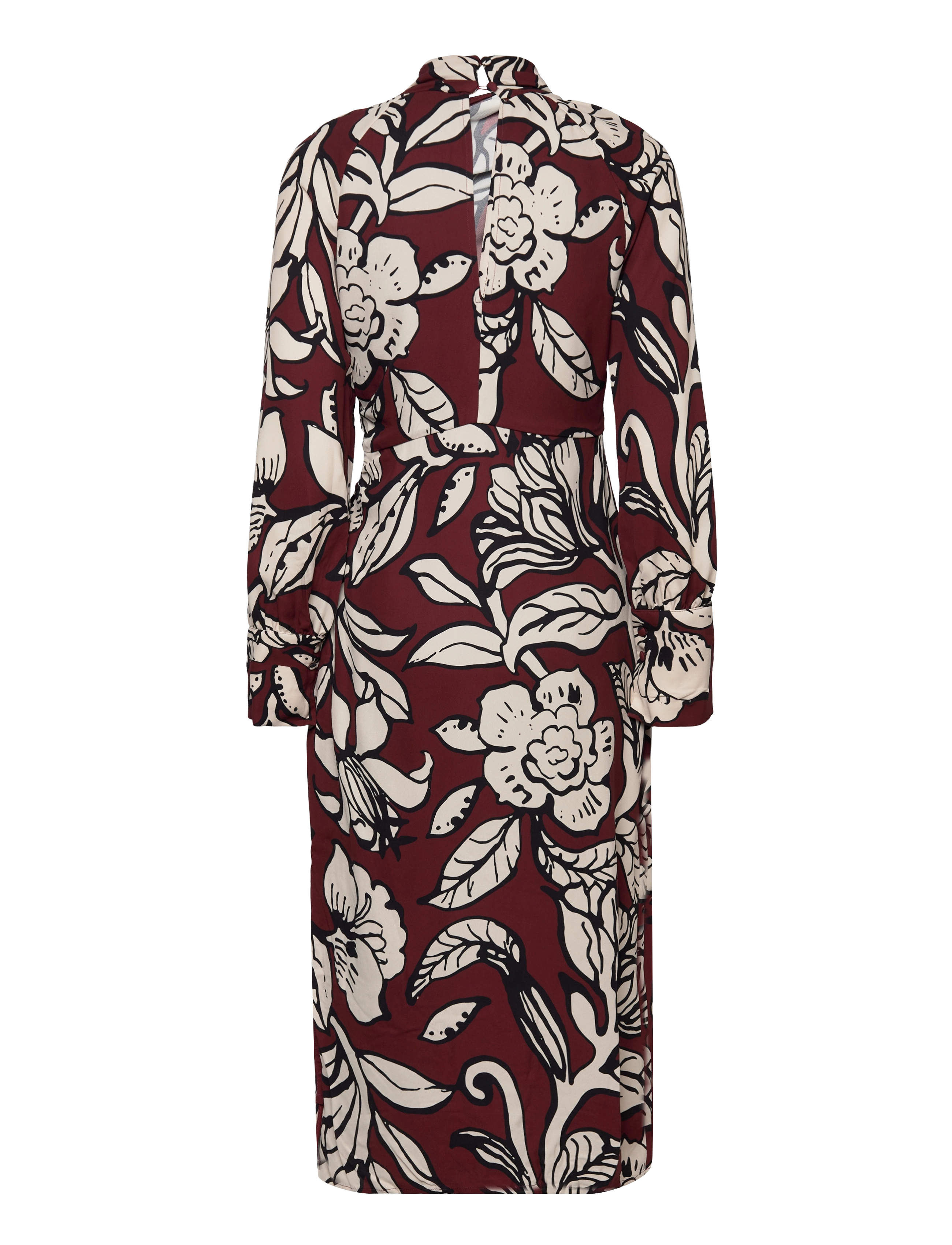 Malina - Savannah twisted neck detail midi dress - festtøj til outletpriser - pencil floral - 2