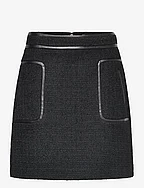 Paige boucle wool blend mini skirt - BLACK