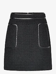 Malina - Paige boucle wool blend mini skirt - miniseelikud - black - 0