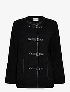 Malia boucle wool blend jacket - BLACK