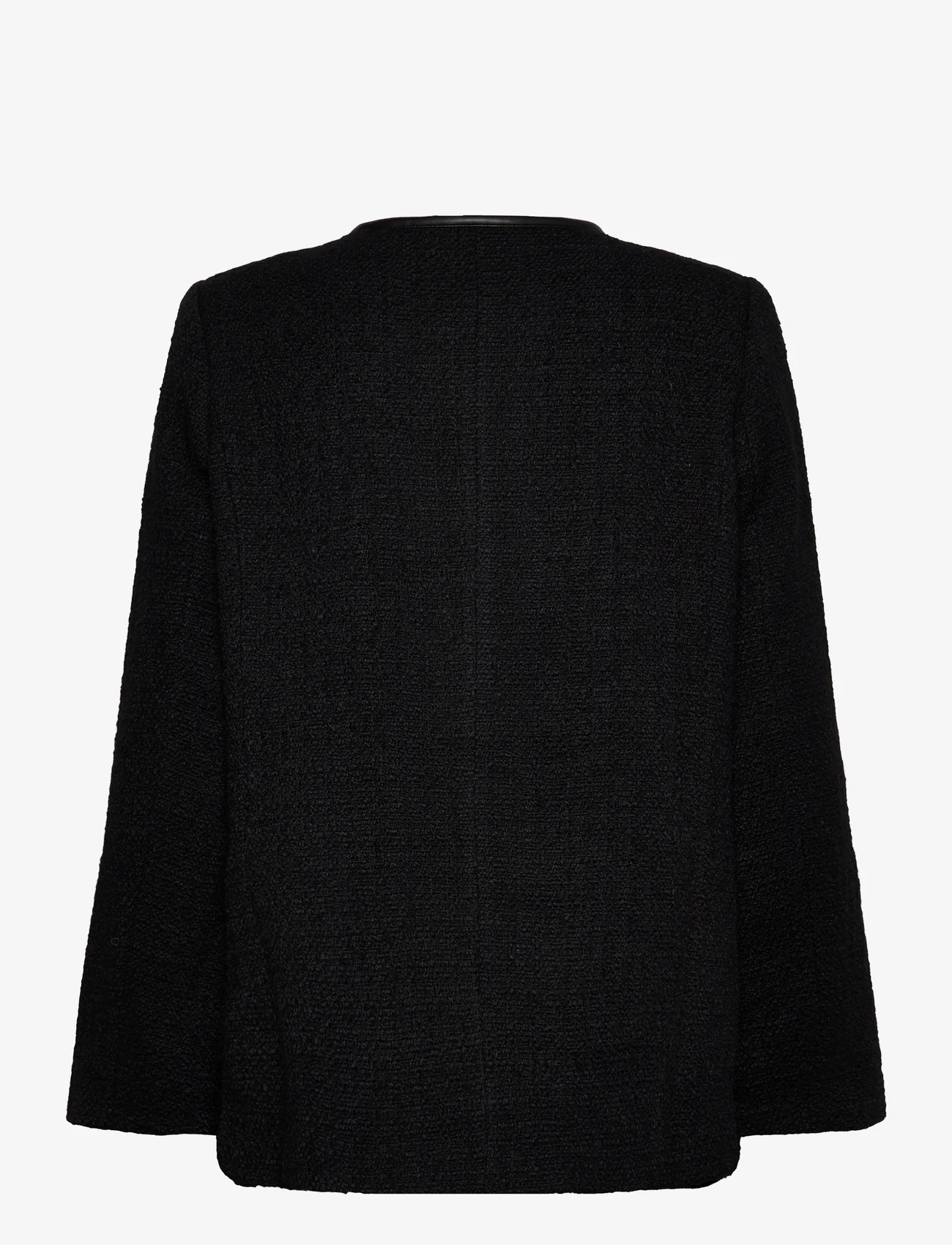 Malina - Malia boucle wool blend jacket - winterjacken - black - 1