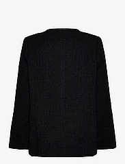 Malina - Malia boucle wool blend jacket - talvitakit - black - 1