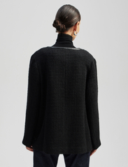 Malina - Malia boucle wool blend jacket - talvitakit - black - 3