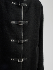 Malina - Malia boucle wool blend jacket - talvitakit - black - 6