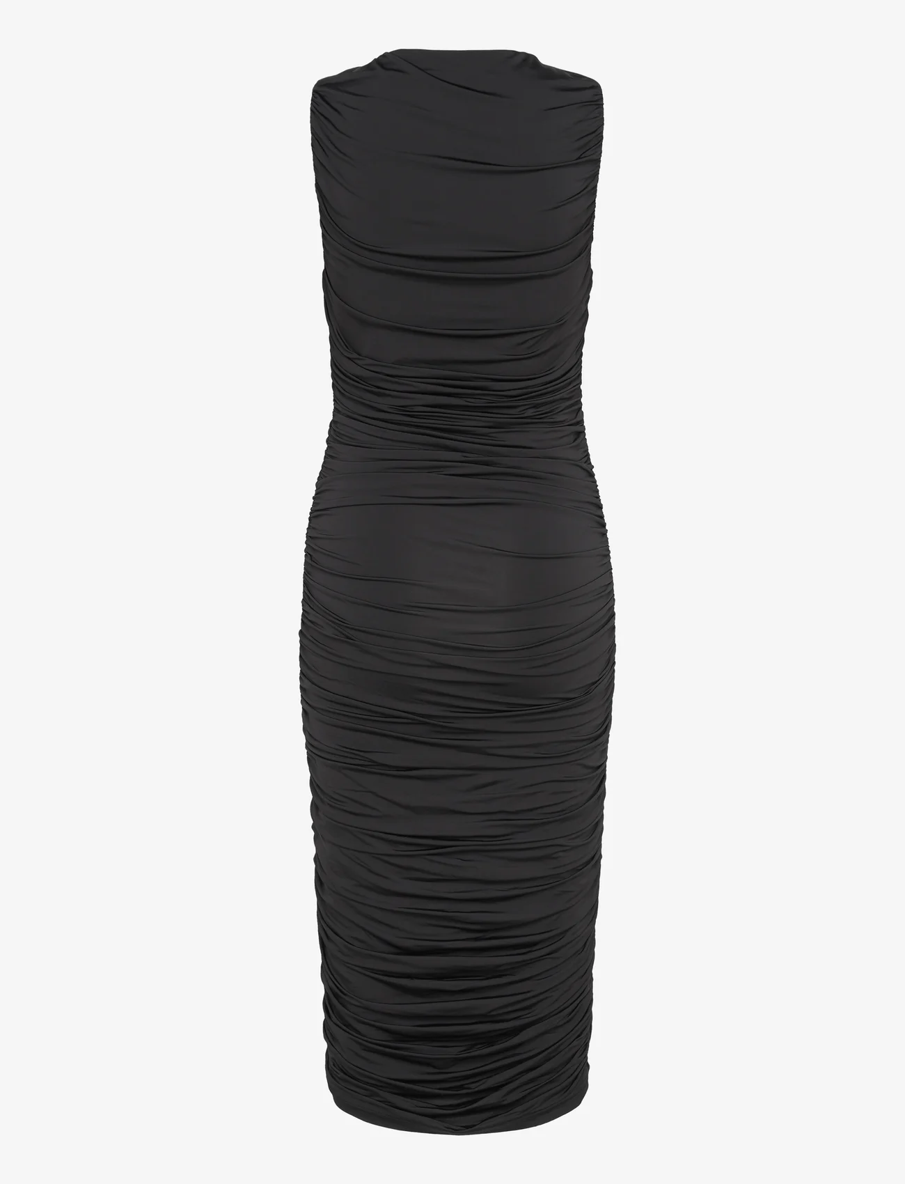 Malina - Katherine draped jersey midi dress - party wear at outlet prices - black - 1