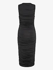 Malina - Katherine draped jersey midi dress - odzież imprezowa w cenach outletowych - black - 1