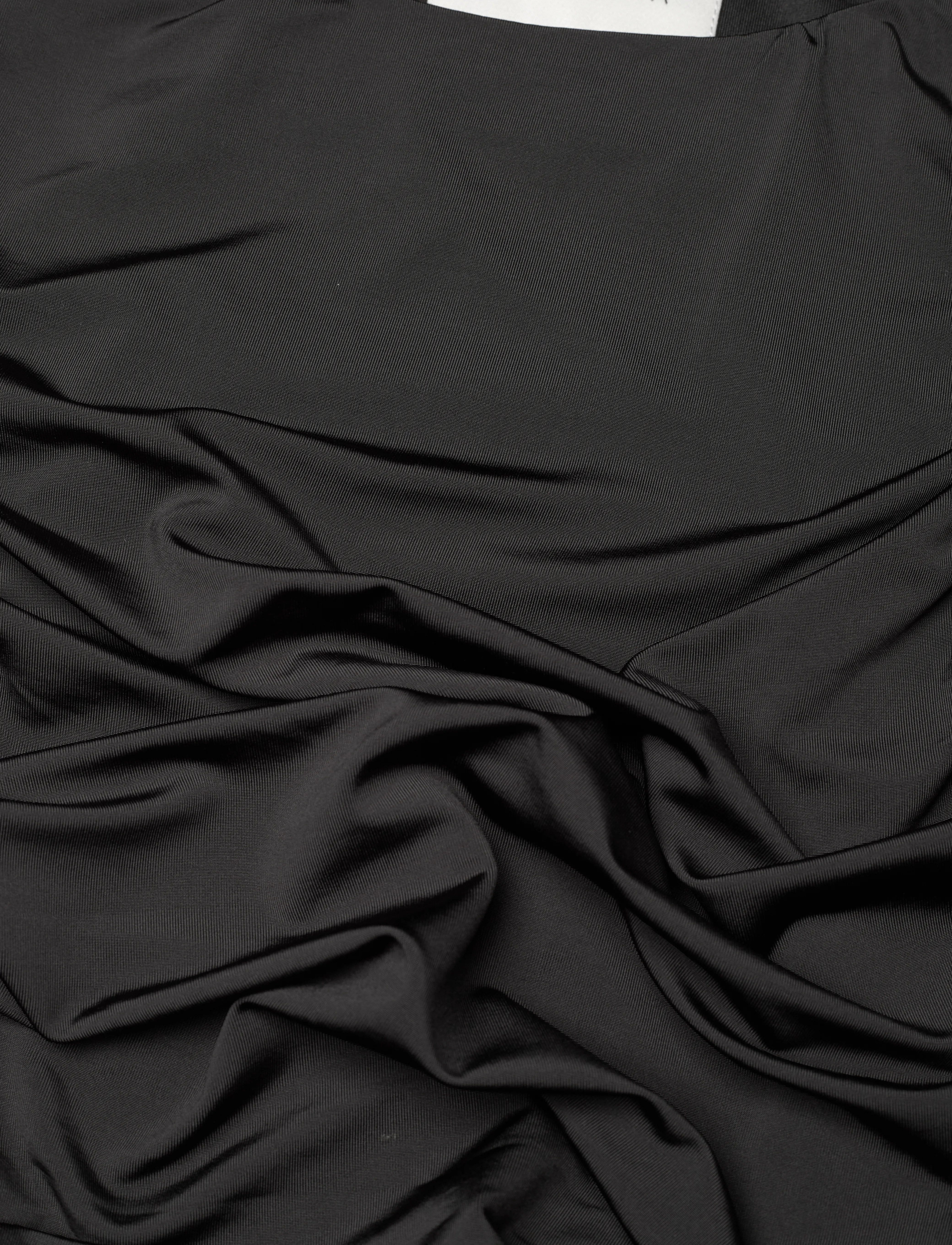 Malina - Katherine draped jersey midi dress - black - 5