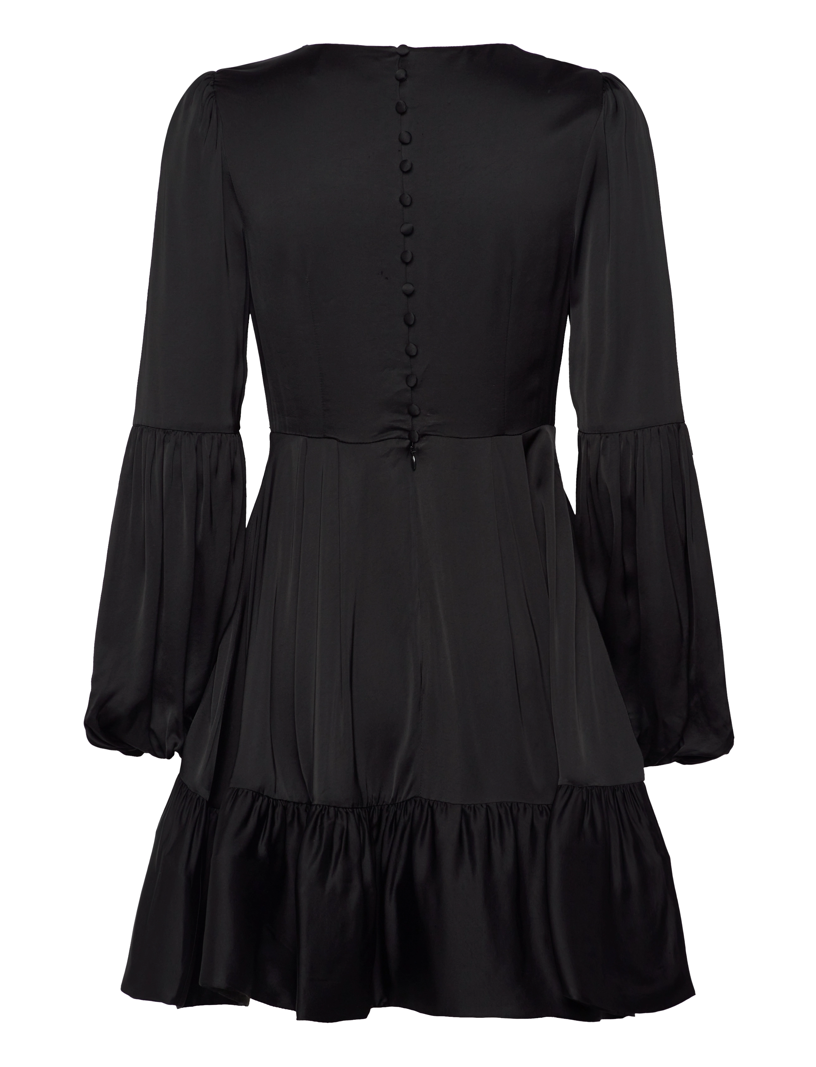 Malina - Jasmine ruffled mini dress - black - 1
